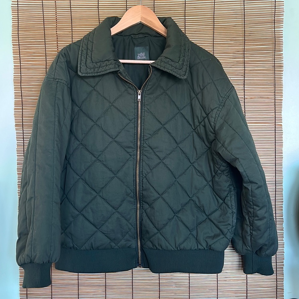 Green Quilted Jacket